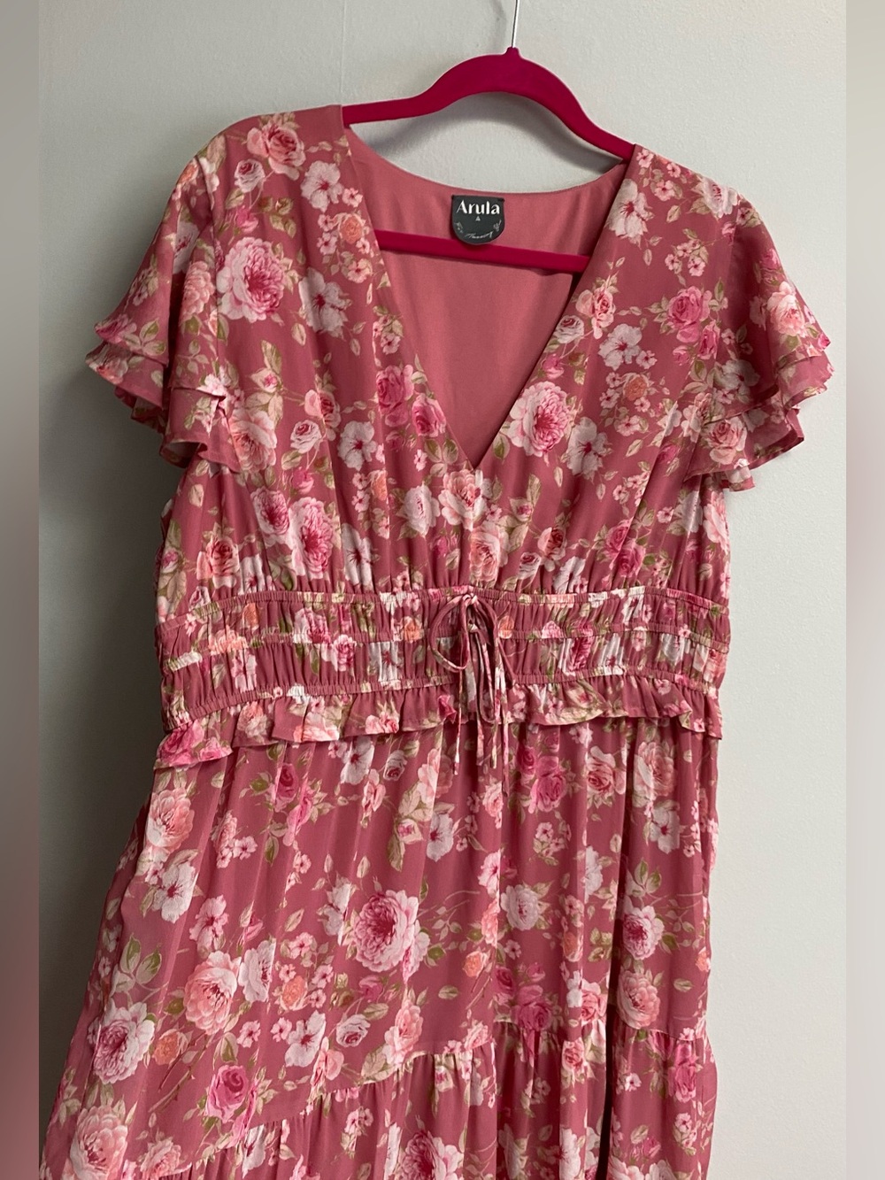 STUNNING ARULA FLORAL MAXI DRESS - SIZE 1X (A) - Picture 4 of 14